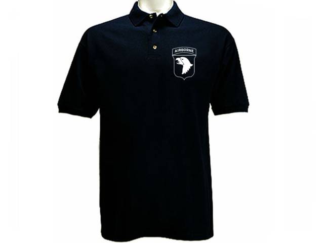 US infantry 101st Airborne Division Screaming Eagles polo style t shirt